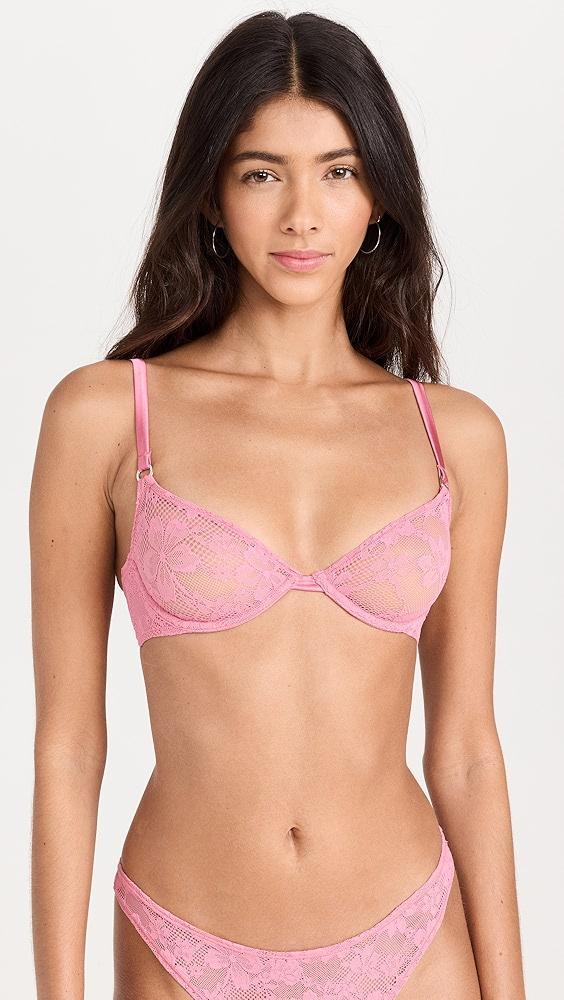 Fleur du Mal Le Stretch Multifit Lace Unlined Demi Bra | Shopbop Product Image