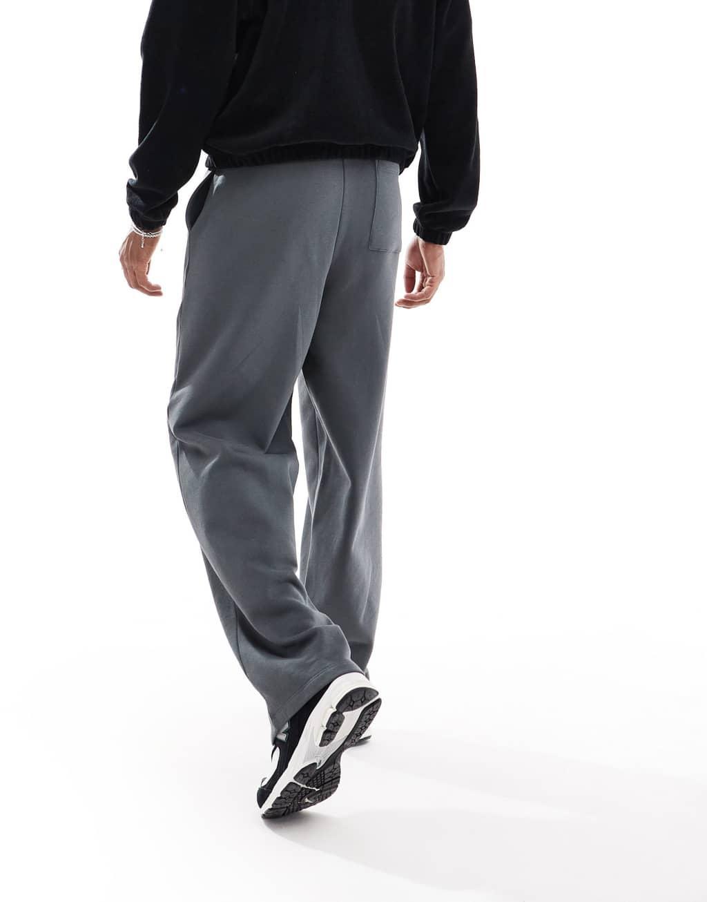 ASOS DESIGN super baggy sweatpants in brown Product Image