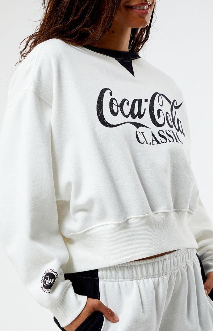 Coca-Cola Women's By PacSun Classic Boxy Crew Neck Sweatshirt Product Image