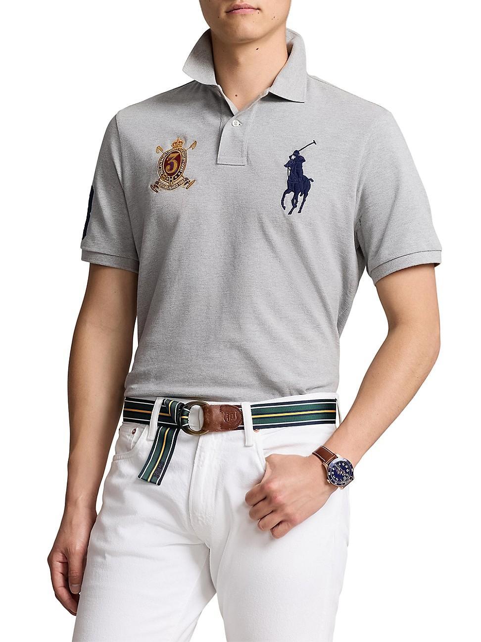 Mens Mesh Pony Sport Polo Shirt product image