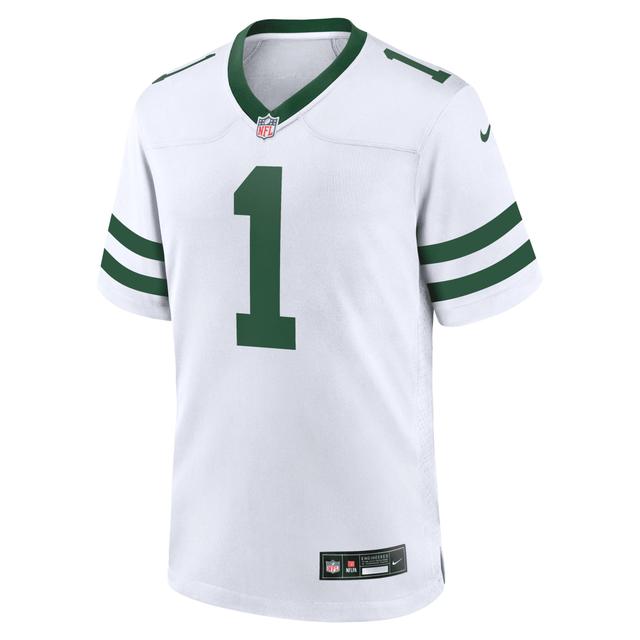 Nike Mens Ahmad Sauce Gardner Legacy New York Jets Game Jersey - White Product Image