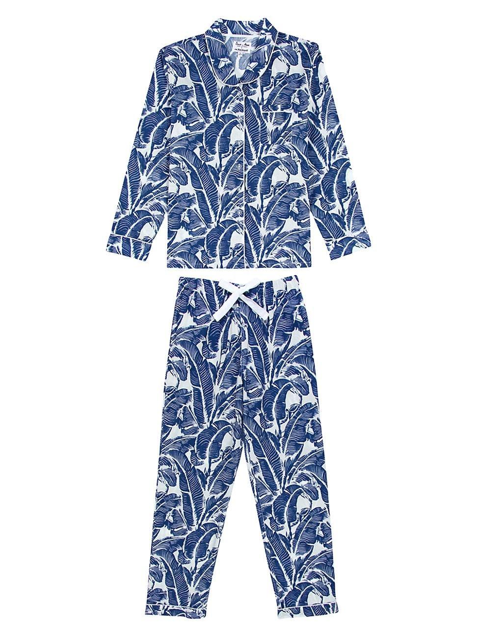 Womens Martinique Banana Leaf Long PJ Set Product Image