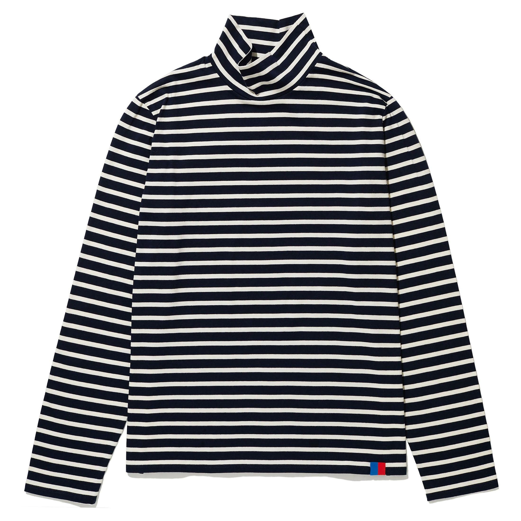 The Men's Turtleneck - Navy/Cream Product Image