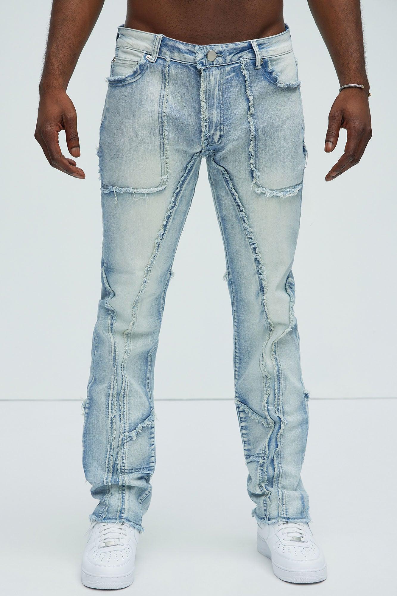 Speak Up Frayed Straight Jeans - Light Wash Product Image