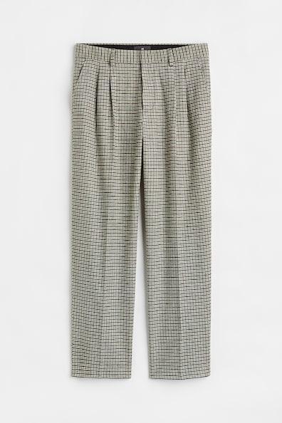 Relaxed Fit Wool-blend Pants Product Image