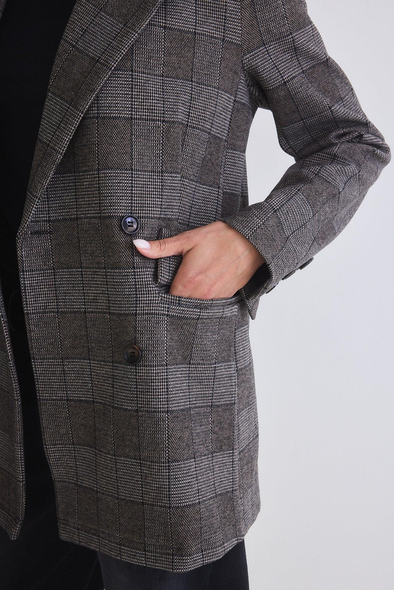 On the Clock Plaid Blazer Product Image