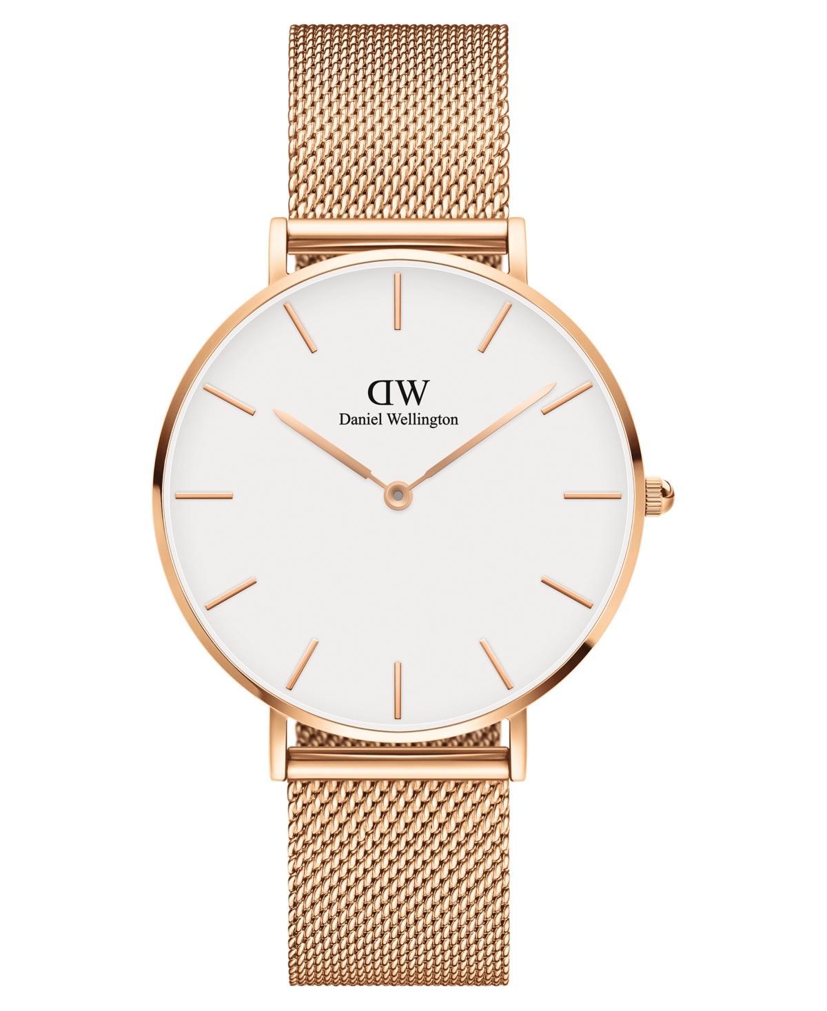 Daniel Wellington Womens Petite Melrose Rose Gold-Tone Stainless Steel Watch 36mm Product Image