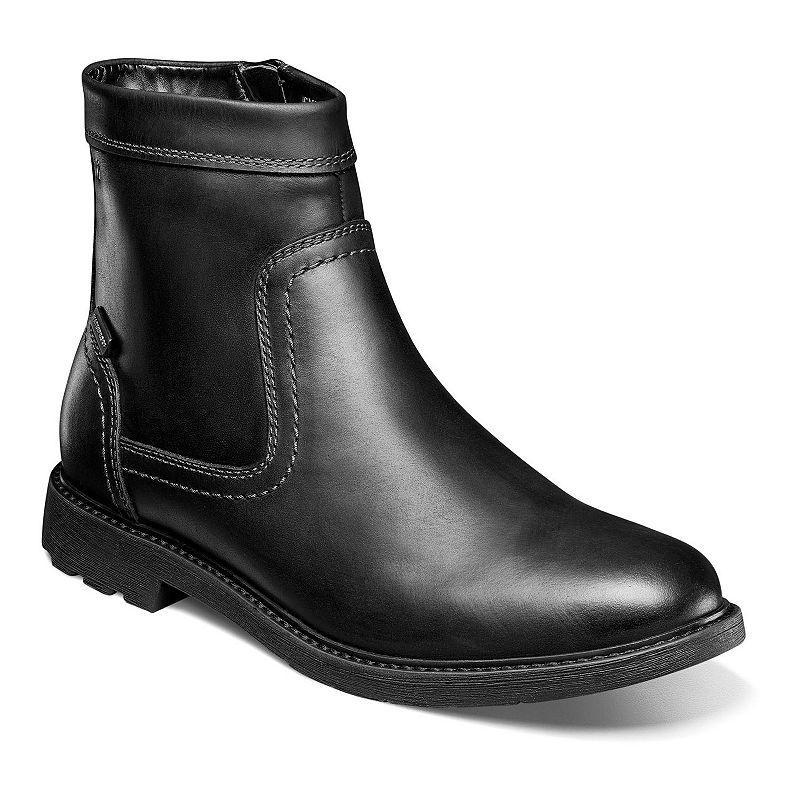 Nunn Bush Mens 1912 Water-Resistant Leather Plain Toe Side Zip Boots Product Image