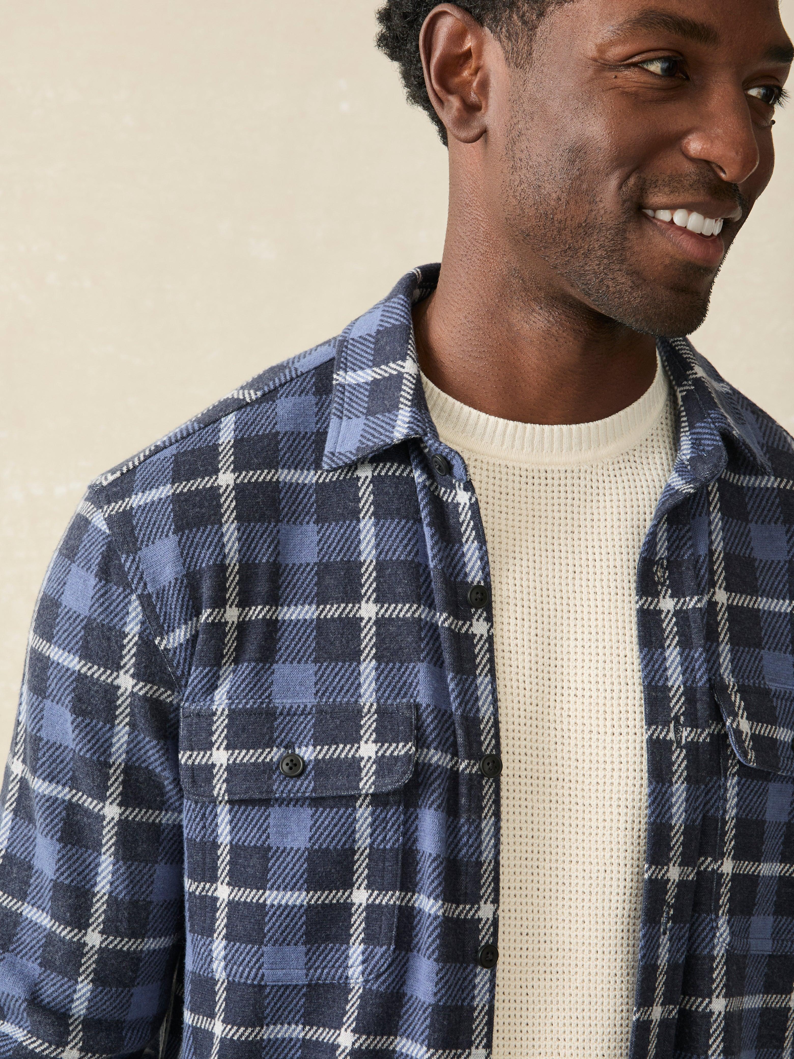 Legend Sweater Shirt - Blue Winds Plaid Male Product Image