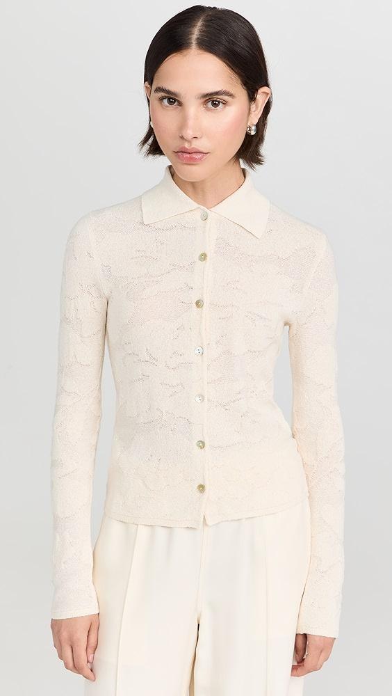 Vince Textured Floral Button Up | Shopbop Product Image