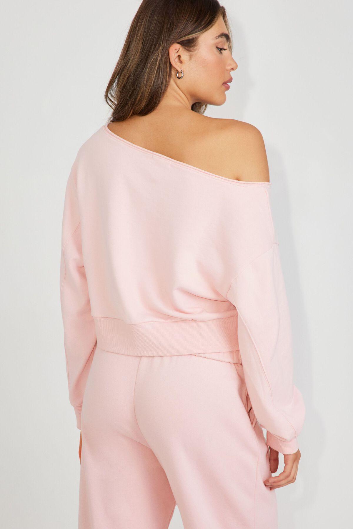 SoftTerry Off Shoulder Sweatshirt Product Image