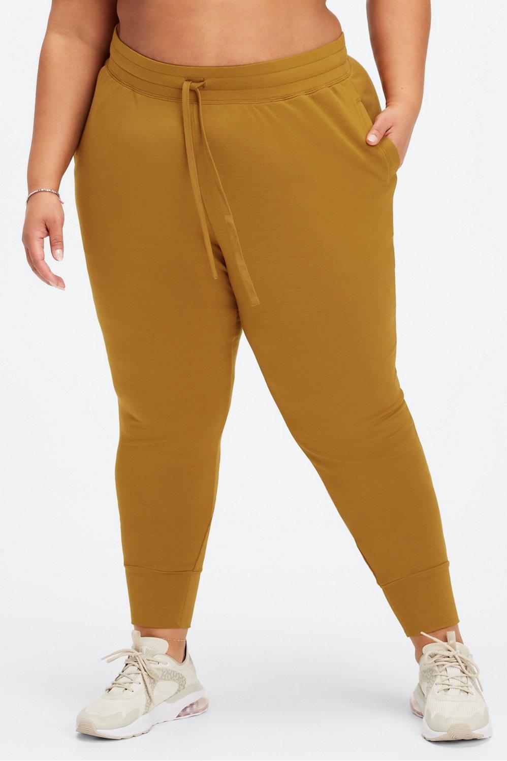 Fabletics Luxe Terry Jogger Womens yellow Size L Product Image