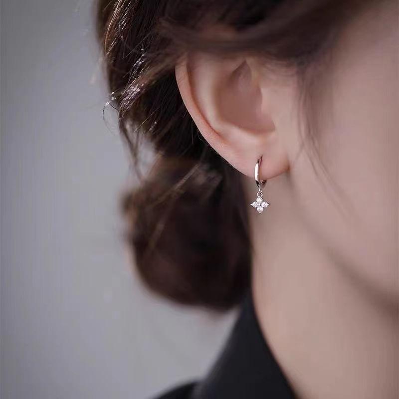 Sterling Silver CZ Drop Earring Product Image