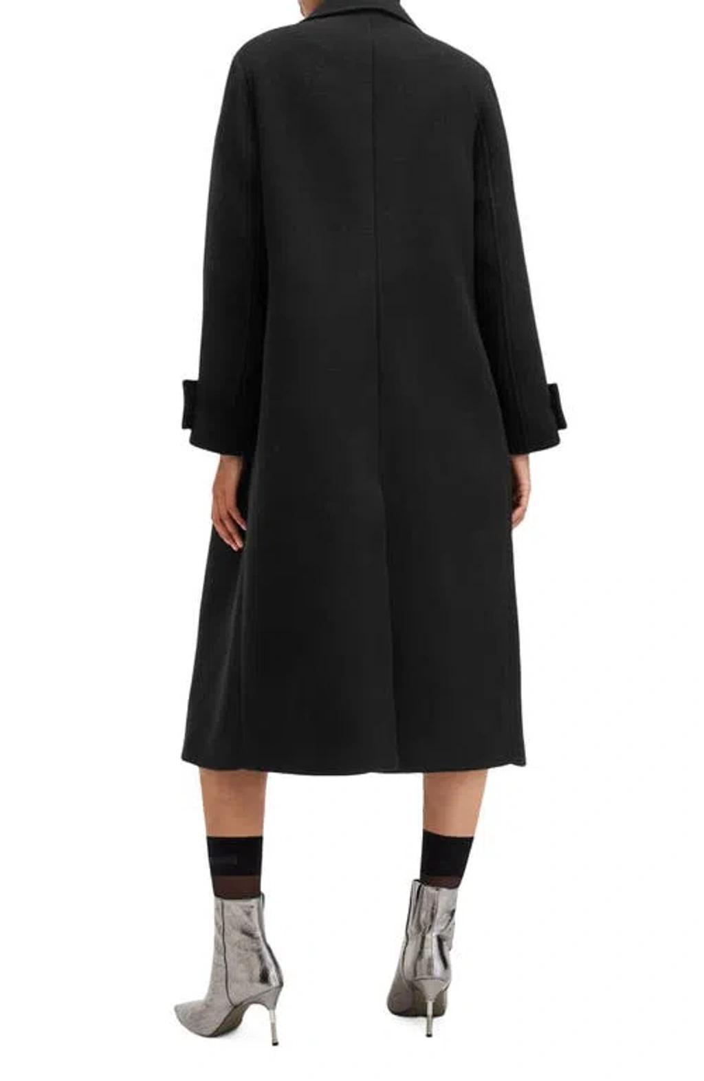 Mabel Double Breasted Coat In Black Product Image