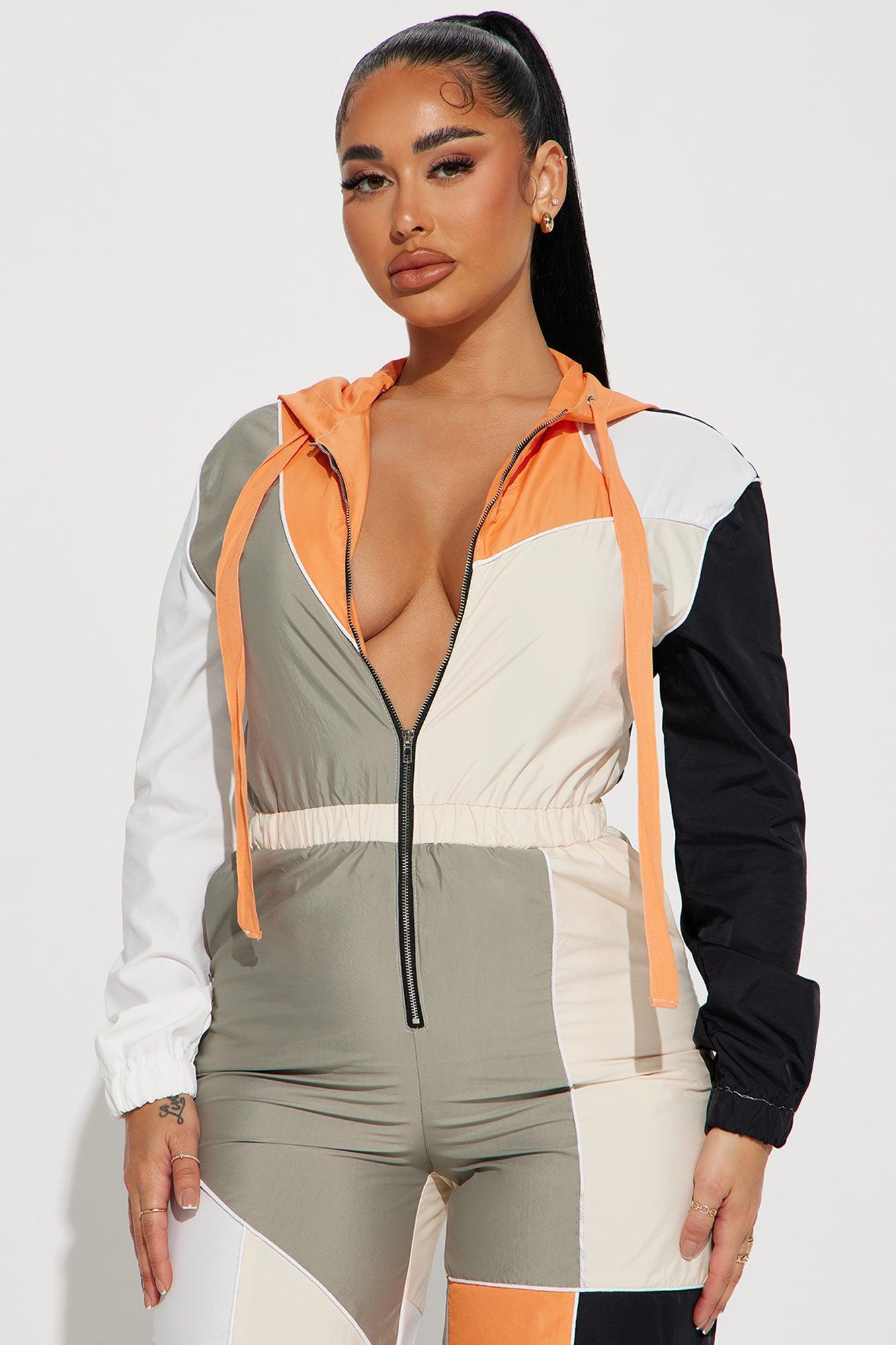 Come To My Rescue Jumpsuit - Orange/combo Product Image