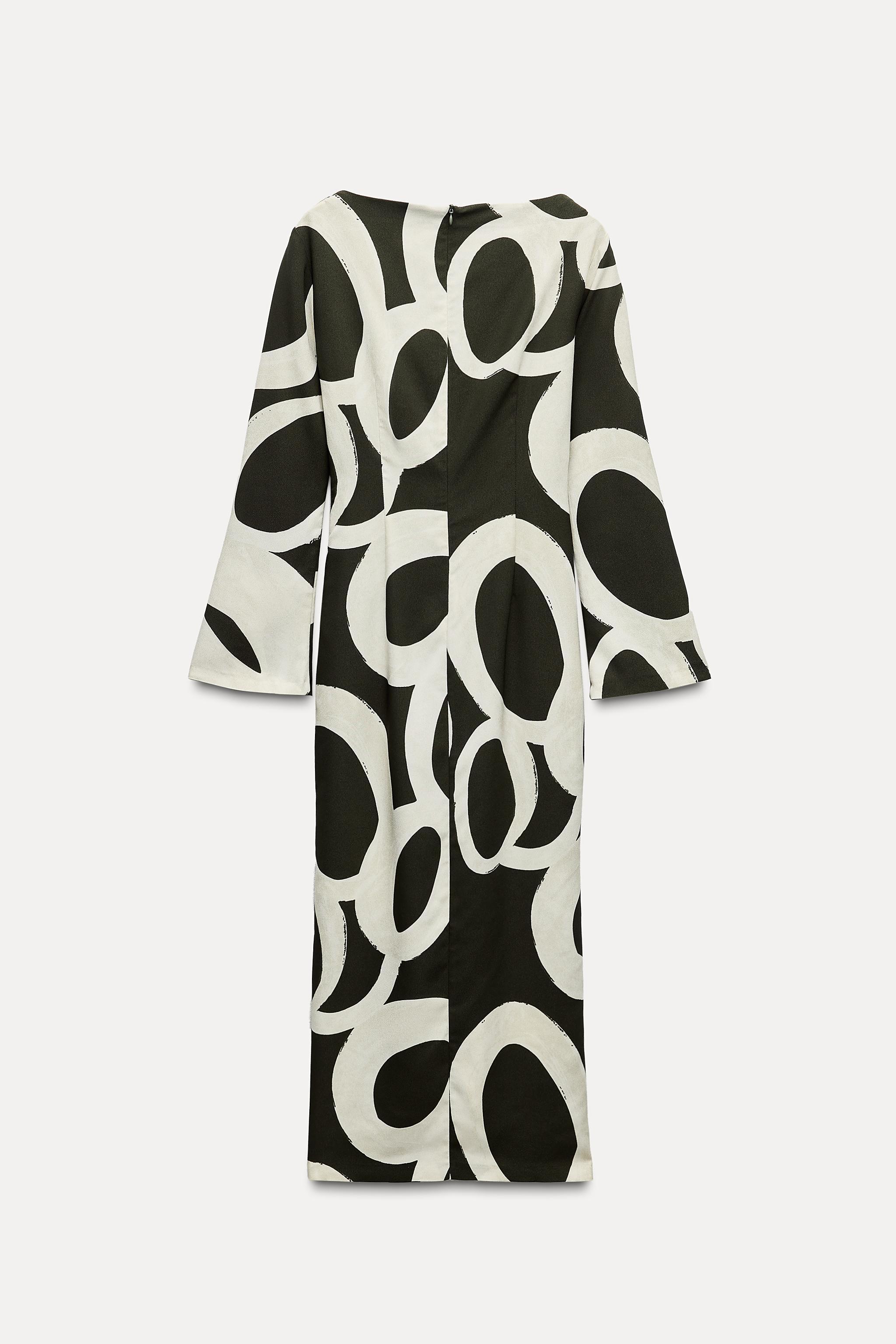 PRINTED MIDI DRESS Product Image