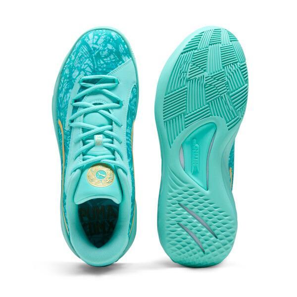 PUMA All-Pro NITROâ¢ Mexico City Game 2024 Men's Basketball Shoes in Aquatic/Sparkling Green Product Image