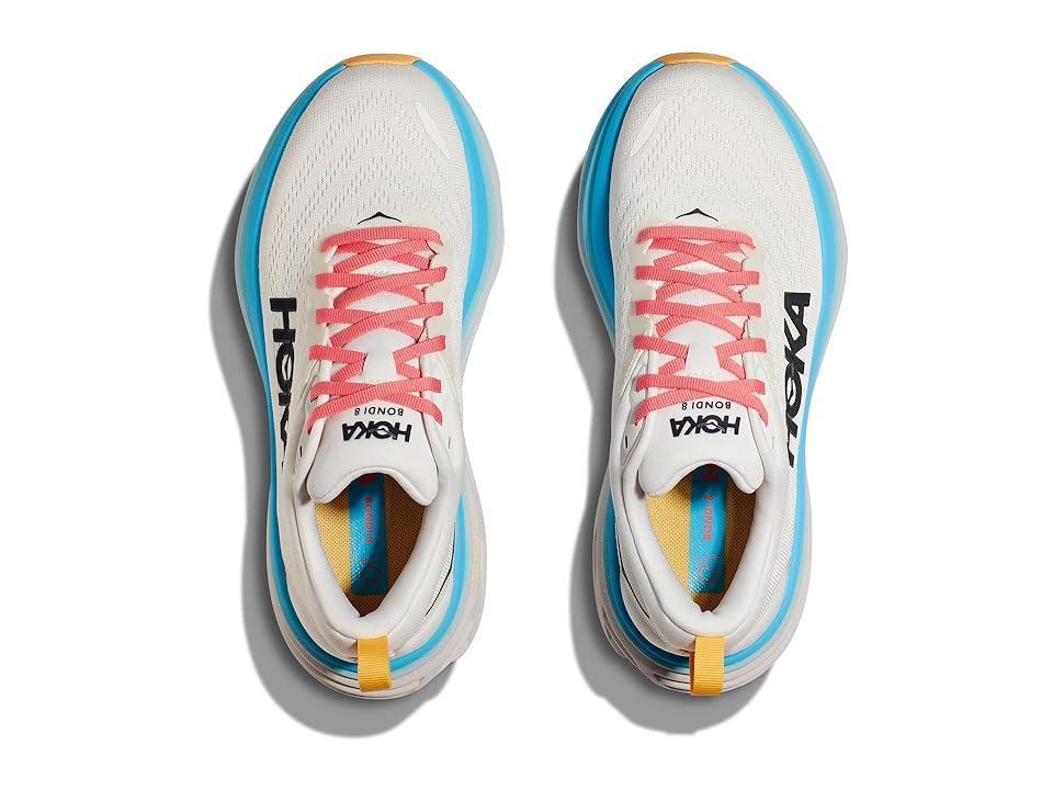 Hoka Women's Bondi 8 (Blanc De Blanc/Swim Day) Women's Shoes Product Image