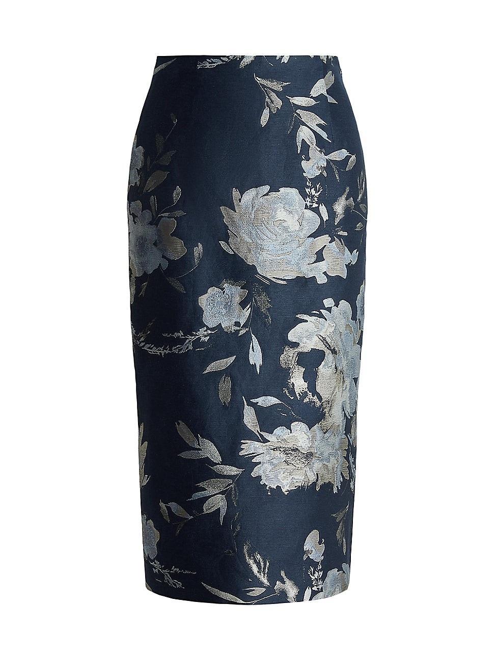 Whitley Floral Jacquard Pencil Skirt product image