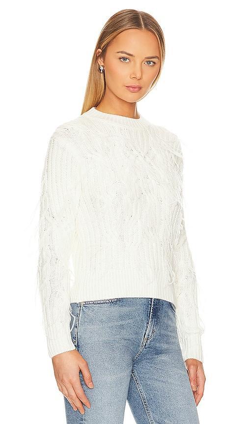 Astr the Label Almeida Feather Cable Sweater Product Image