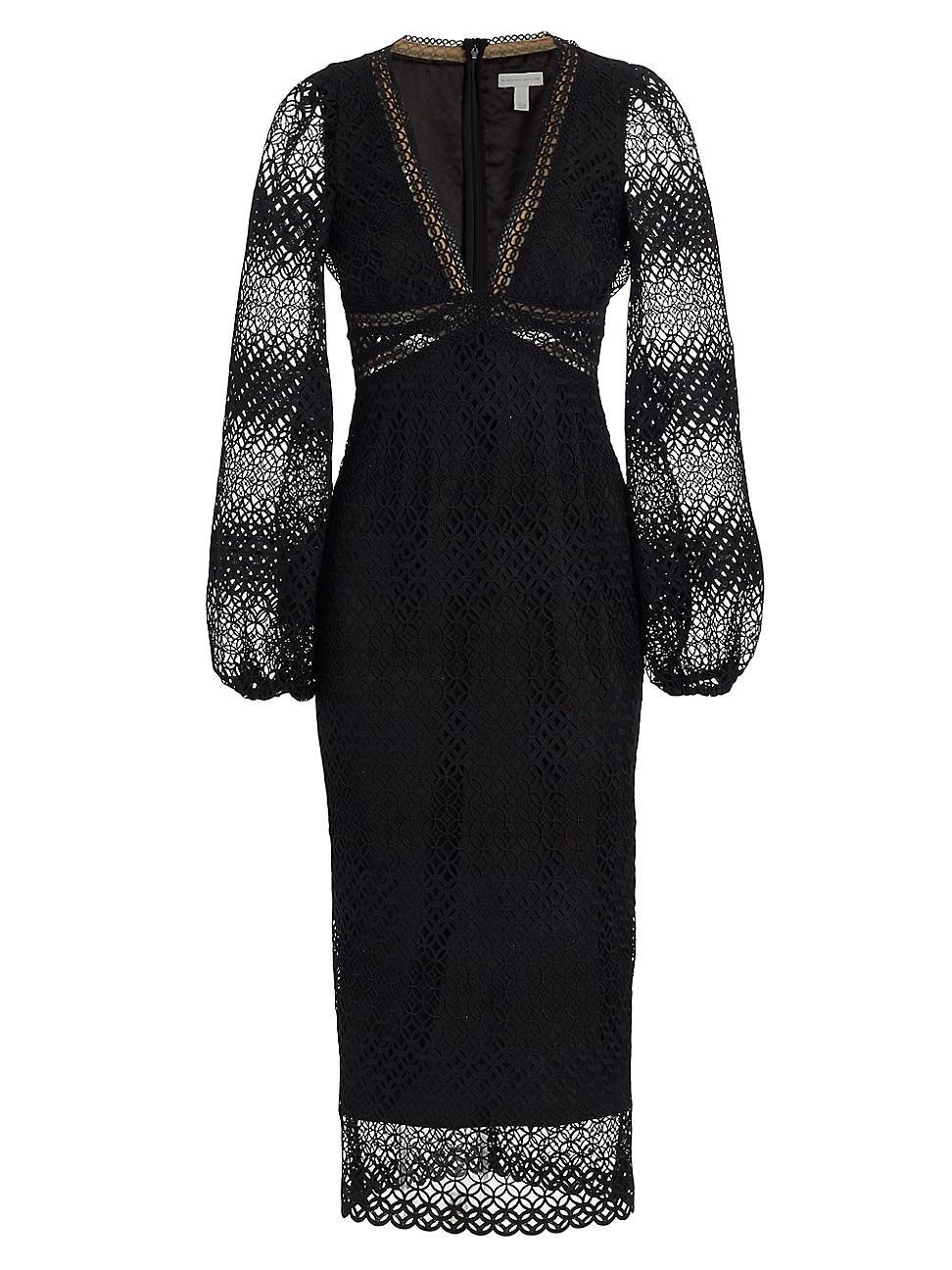 Womens Lace Midi-Dress Product Image