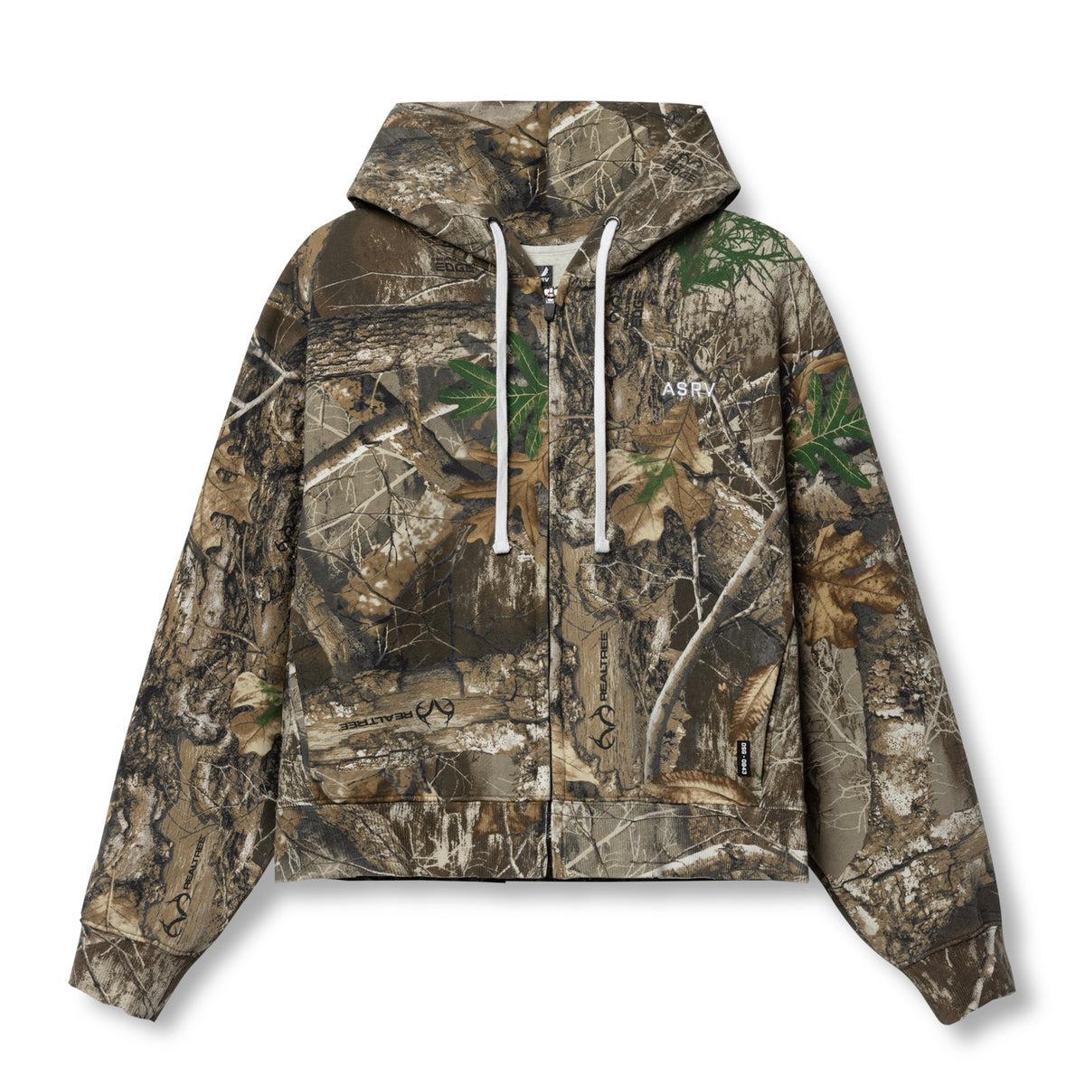 0843. Tech Essential™ Distressed Full Zip Hoodie - Realtree® Camo Product Image