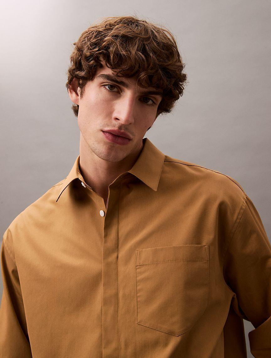 Pocket Cotton Button-Down Shirt Product Image