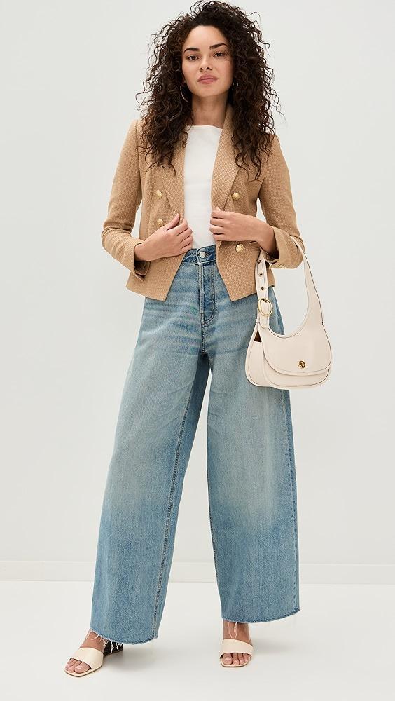 L'AGENCE Brooke Double Breasted Crop Blazer | Shopbop Product Image