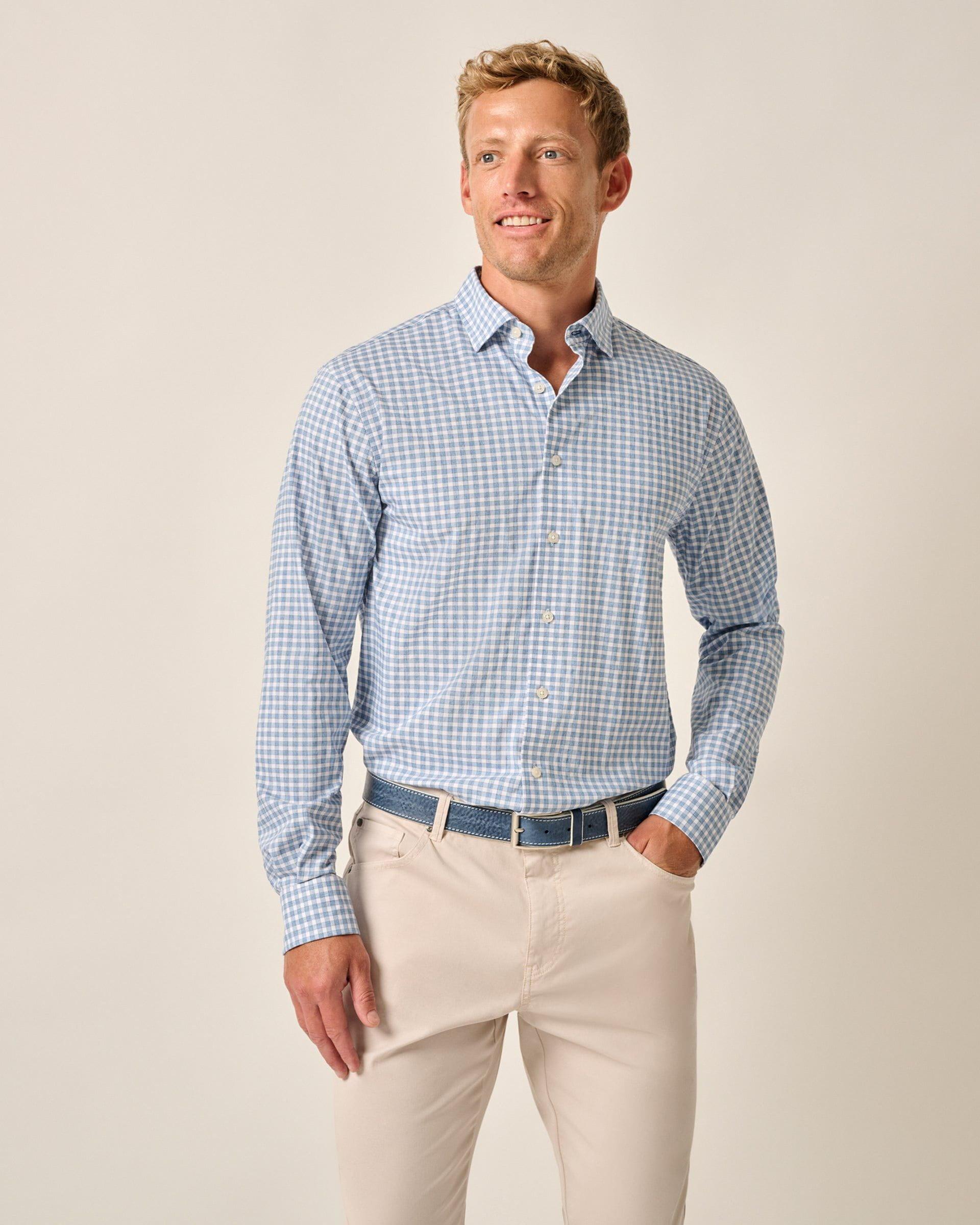 Performance Button Up Shirt - Westwood Male Product Image