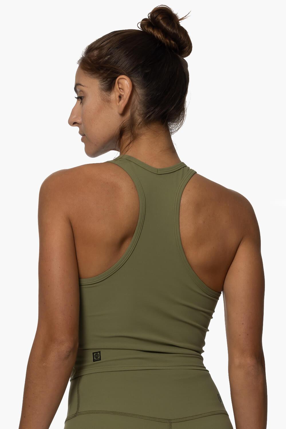 Kinzie Fitted Tank Top - Moss Female Product Image