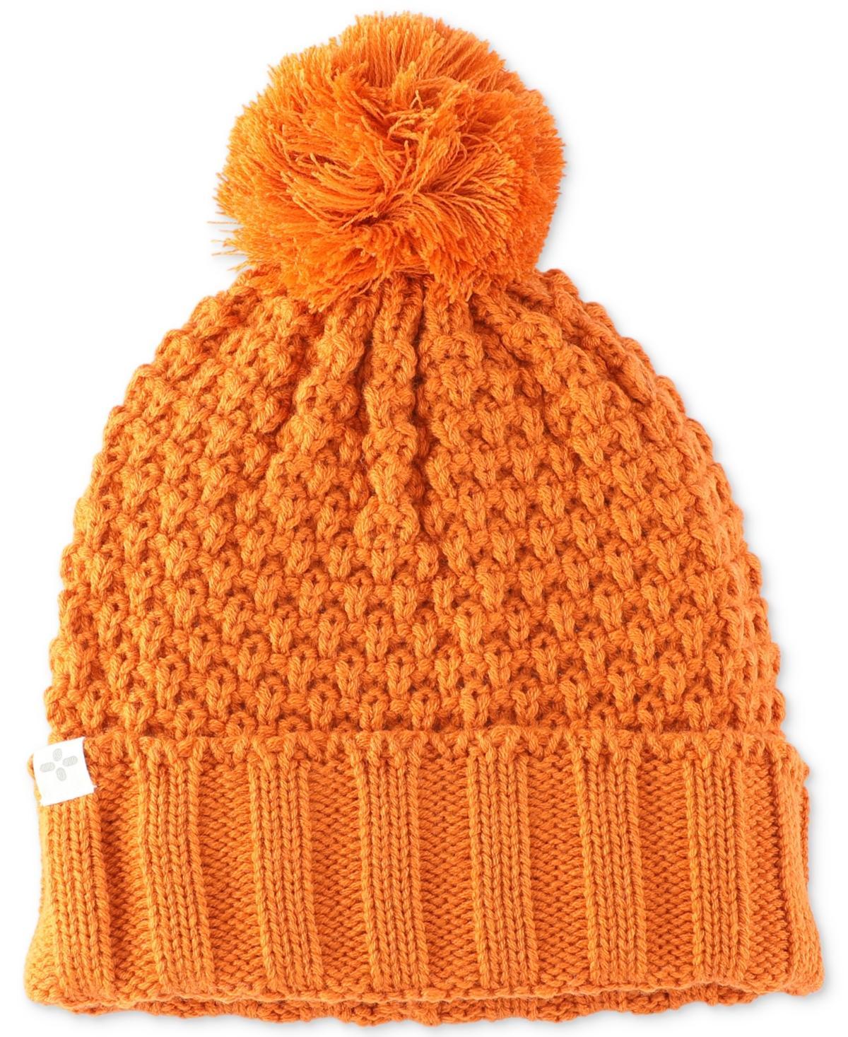 Sun + Stone Mens Textured-Knit Cuffed Pom-Pom Beanies, Created for Macys Product Image