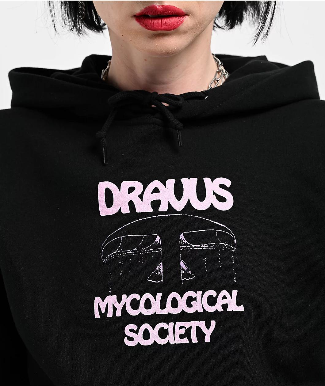 Dravus Mushroom Studies Black Hoodie Product Image