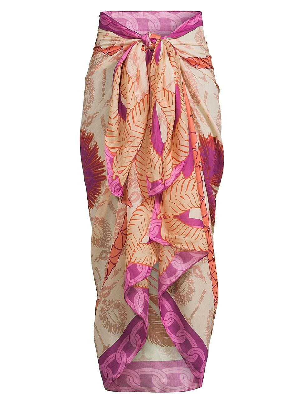 Womens Puerto Colombia De La Falaise Cotton & Silk Sarong Product Image