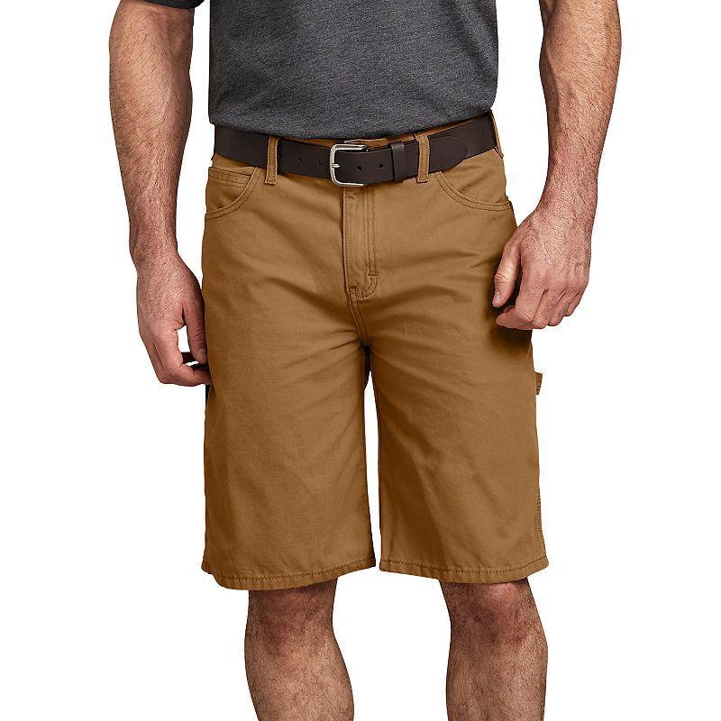 Mens Dickies Relaxed-Fit Lightweight Duck Carpenter Shorts Rinsed Desert Brown Product Image