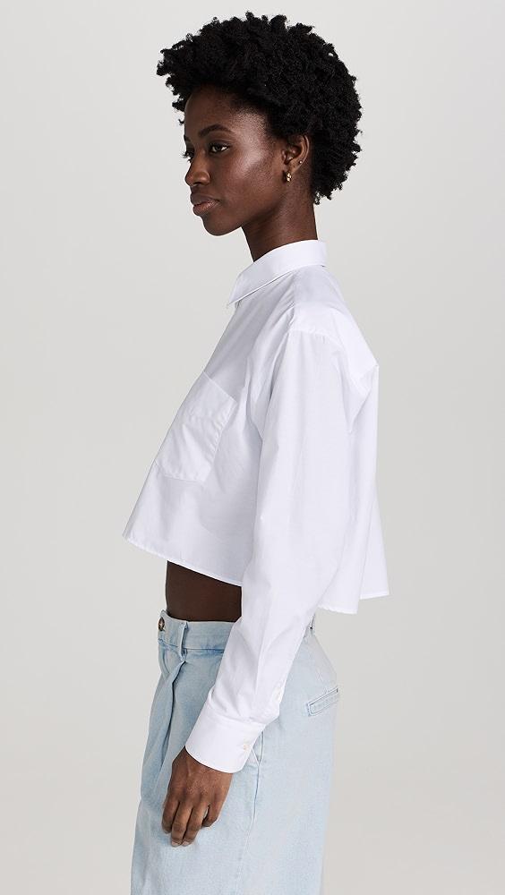 SPRWMN Cropped Button Up | Shopbop Product Image