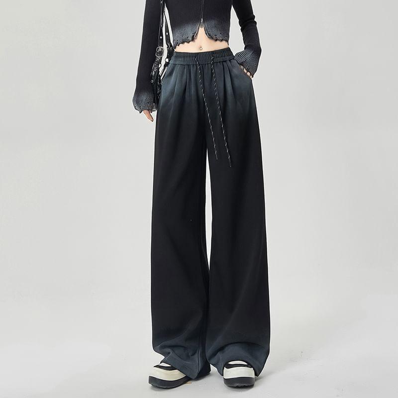 High Rise Plain Wide Leg Pants product image