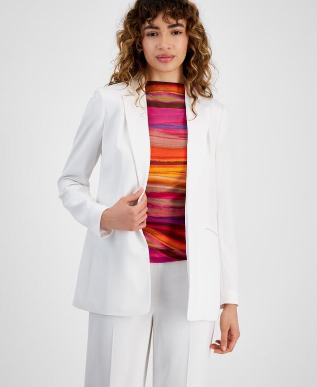 Bar Iii Womens Notched-Collar Open-Front Blazer, Created for Macys Product Image