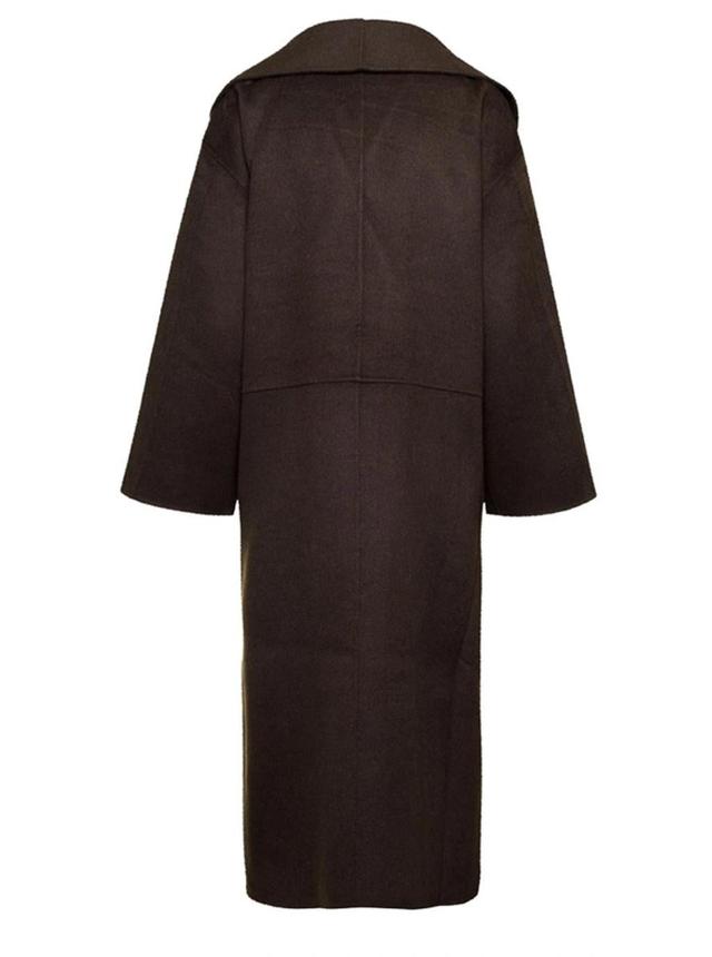 Signature Wool-cashmere Coat In 021 Chocolate Product Image