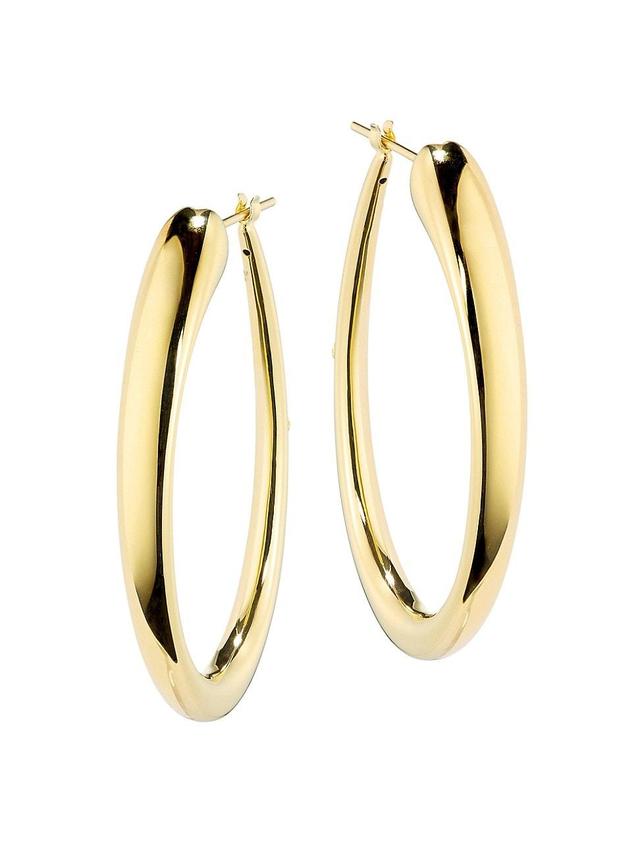 18K Yellow Gold Hoop Earrings Product Image