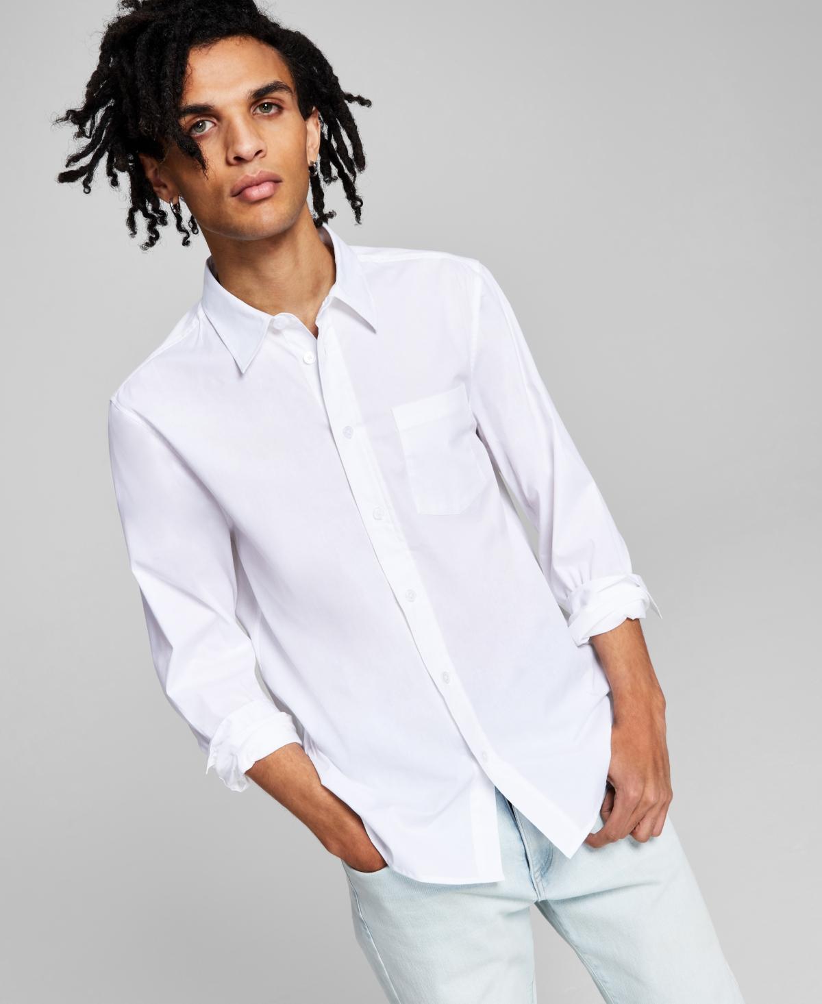 And Now This Mens Poplin Long-Sleeve Button-Up Shirt Product Image