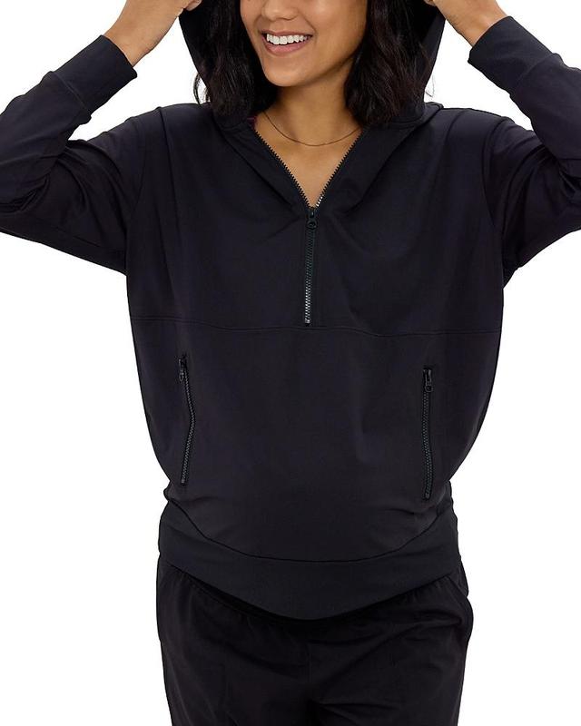 Ingrid & Isabel Cozy Maternity/Nursing Half-Zip Hoodie Product Image