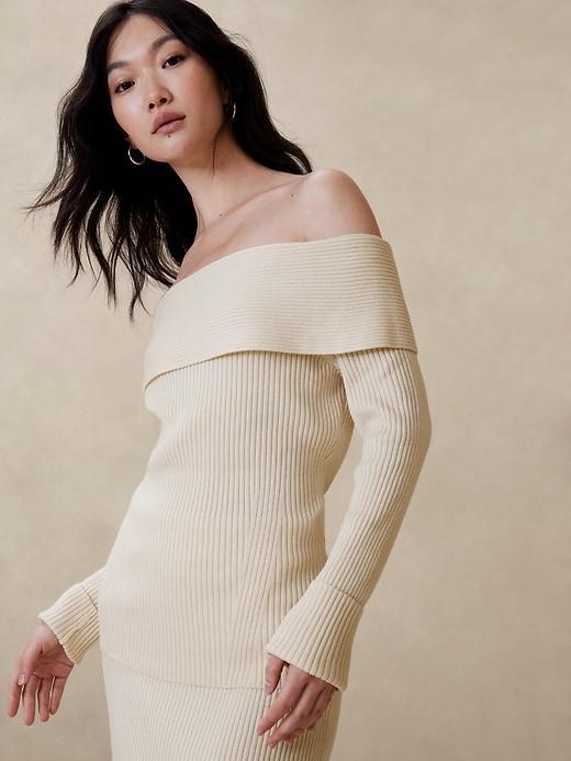 Off-Shoulder Sweater Product Image