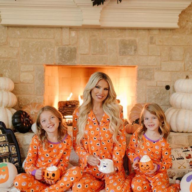 Kid's Creepy Cute Halloween Cookie Bamboo Pajama Set Macy Blackwell X Pink Lily FINAL SALE Product Image