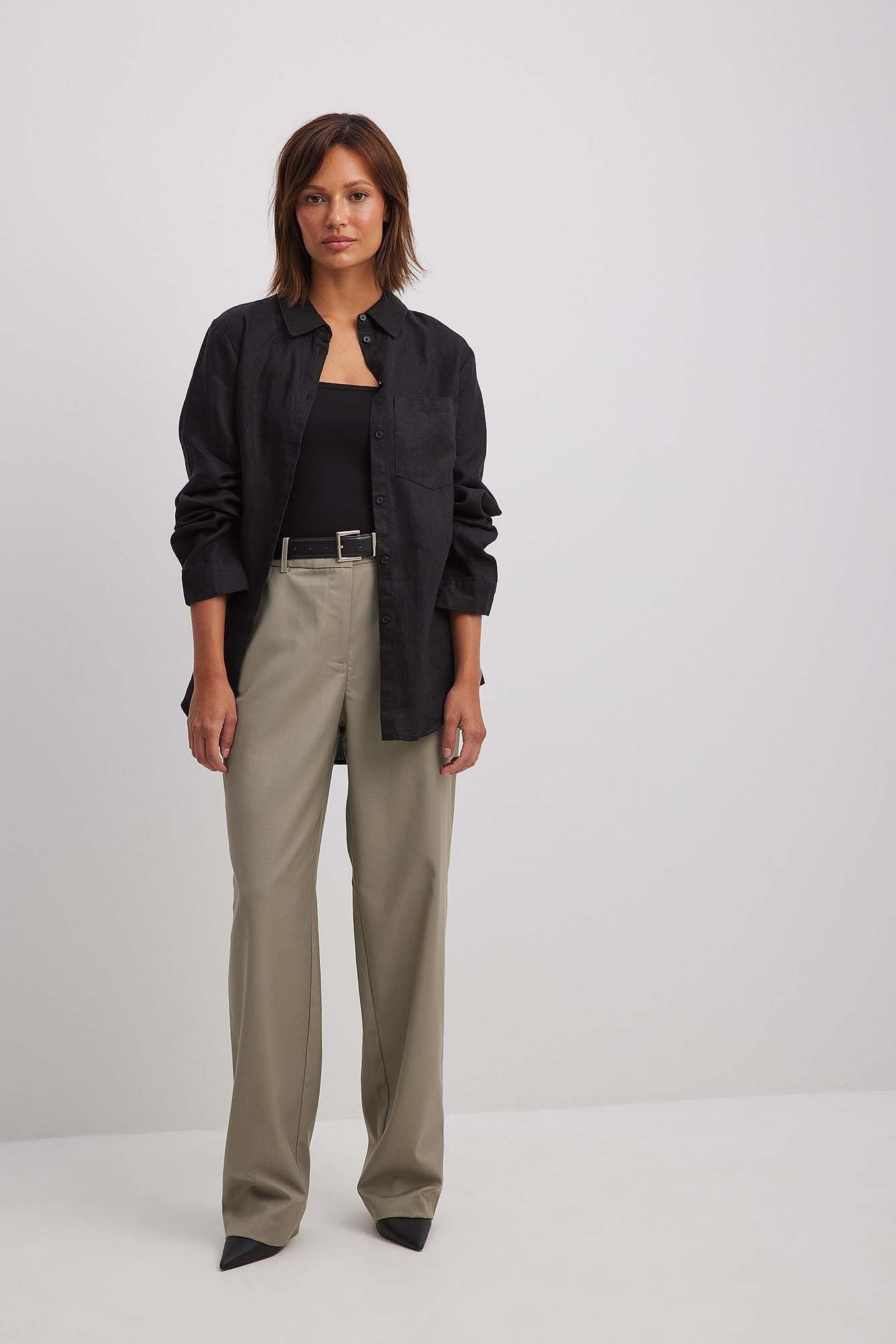 Tailored Straight Leg Suit Pants Product Image