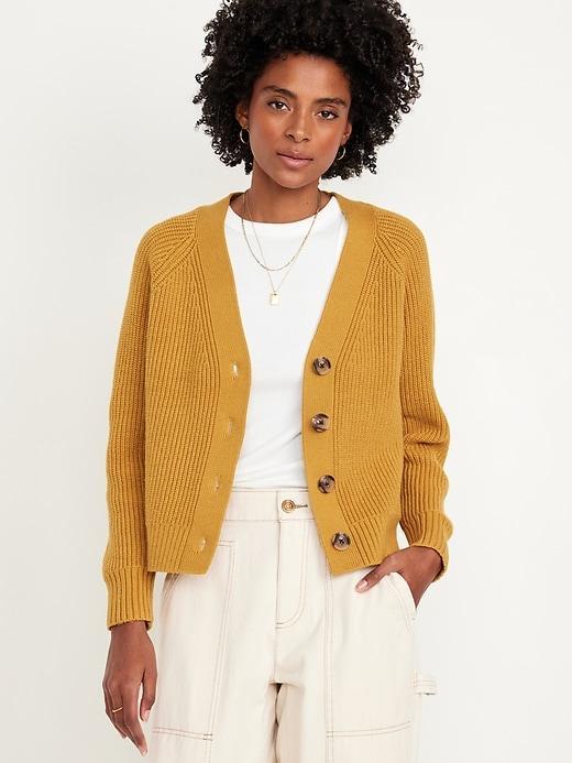 Shaker-Stitch Cardigan Product Image