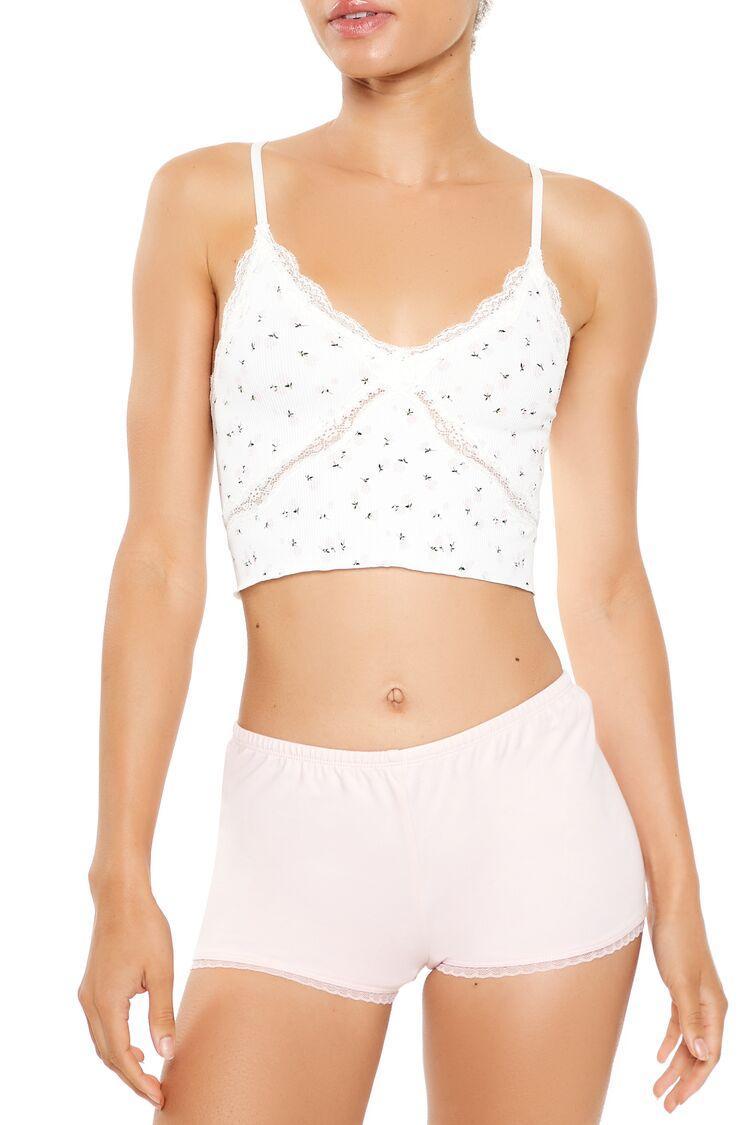 Seamless Floral Longline Bralette | Forever 21 Product Image