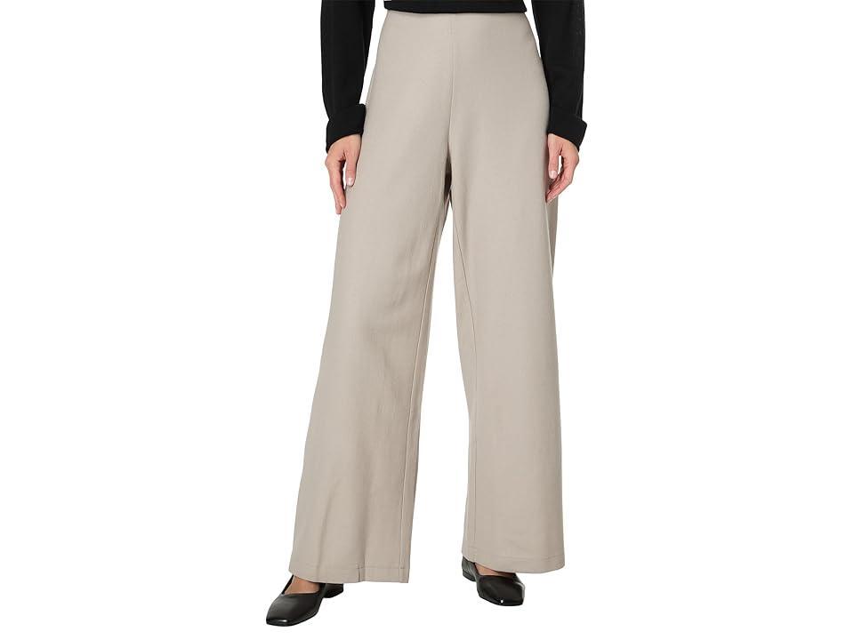 Eileen Fisher Full Length Wide Pant (Dove) Women's Dress Pants Product Image