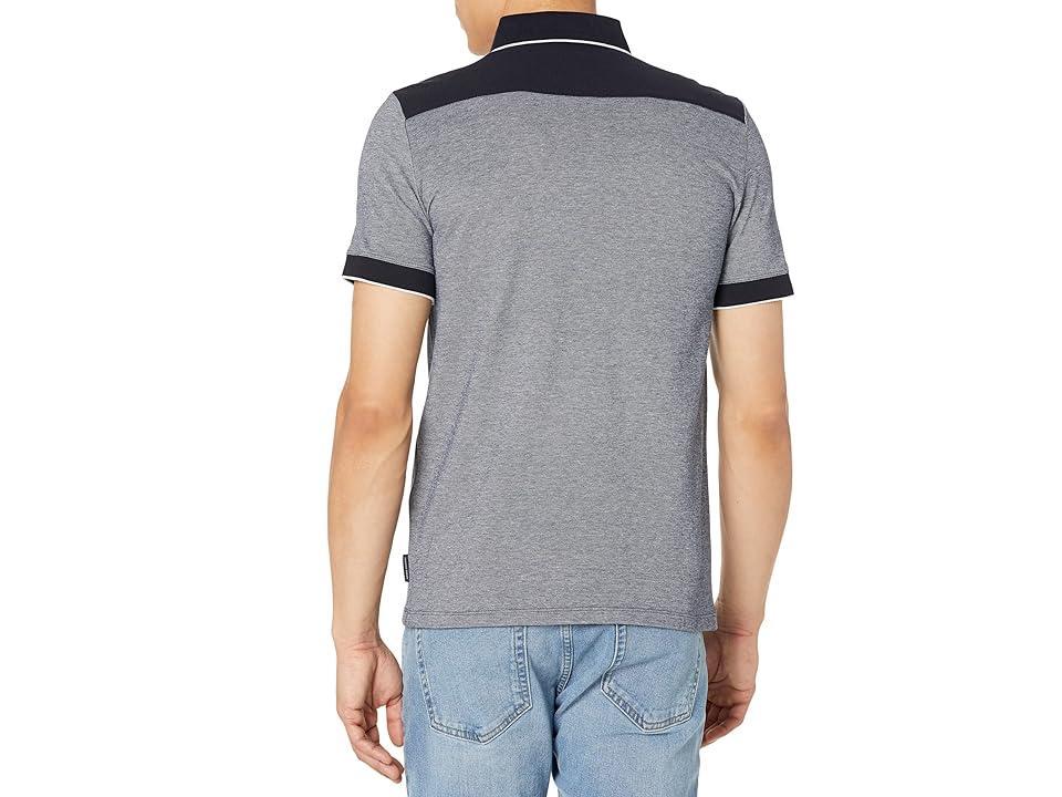 Armani Exchange Two-Toned Button-Down Polo Men's Clothing Product Image