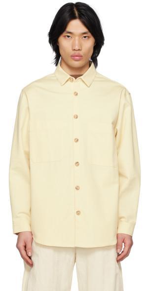 King & Tuckfield Yellow Patch Pocket Shirt Product Image