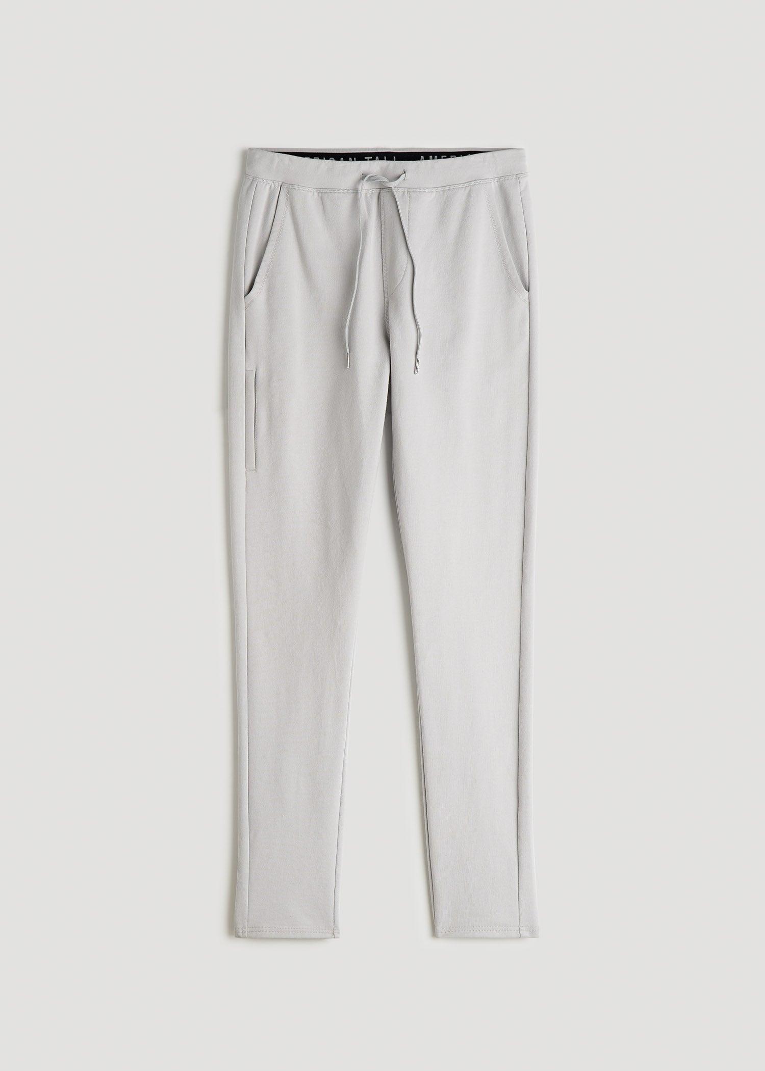 Microsanded French Terry Sweatpants For Tall Men in Light Grey Male Product Image